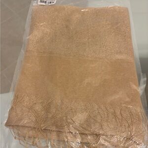 SAACHI Gold Fringe Shimmer Scarf